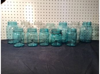 Lot Of 12 Atlas And Ball Jars, All In Great Condition