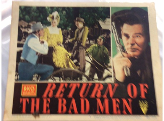 Original Movie Lobby Card, C1948 Return Of The Bad Men (375)