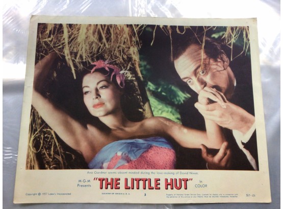 Original Movie Lobby Card, C1957 The Little Hut (313)