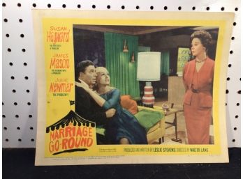 Original Movie Lobby Card, C1960 The Marriage Go Round (426)