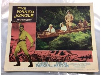 Original Movie Lobby Card, C1953 The Naked Jungle (358)