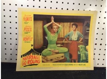 Original Movie Lobby Card, C1960 The Marriage Go Round (421)