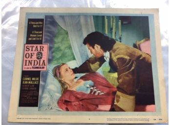 Original Movie Lobby Card, C1956 Star Of India (416)
