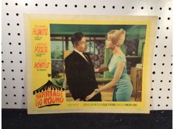 Original Movie Lobby Card, C1960 The Marriage Go Round (420)