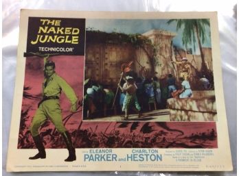 Original Movie Lobby Card, C1953 The Naked Jungle (355)