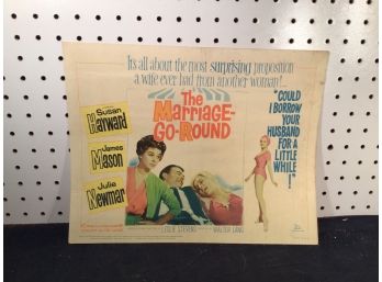 Original Movie Lobby Card, C1960 The Marriage Go Round (419)