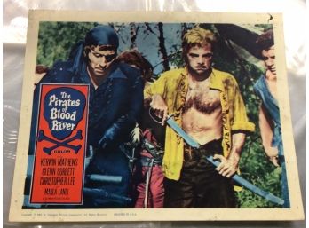 Original Movie Lobby Card, C1962 The Pirates Of Blood River (367)