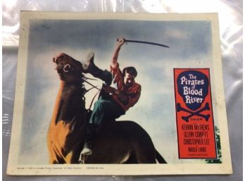 Original Movie Lobby Card, C1962 The Pirates Of Blood River (370)