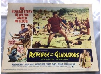 Original Movie Lobby Card, C1965 Revenge Of The Gladiators (364)
