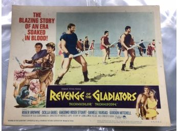 Original Movie Lobby Card, C1965 Revenge Of The Gladiators (363)