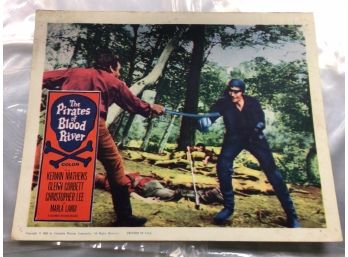 Original Movie Lobby Card, C1962 The Pirates Of Blood River (366)