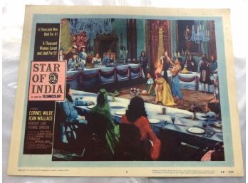 Original Movie Lobby Card, C1956 Star Of India (417)