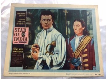 Original Movie Lobby Card, C1956 Star Of India (415)