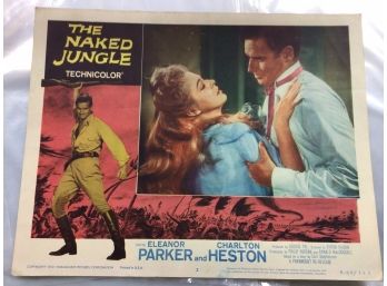 Original Movie Lobby Card, C1953 The Naked Jungle (356)