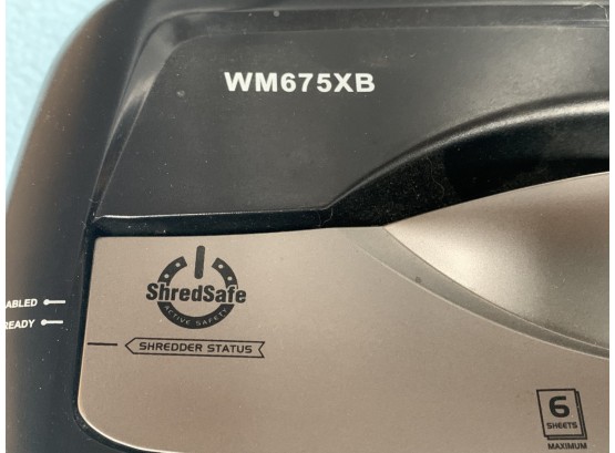 WORKING!  Shredsafe Paper Shredder With Its Bucket, Works Fine, Does Credit Cards Also