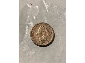 Antique 1864 Bronze U.S. Indian Head Penny DESIRABLE DATE!