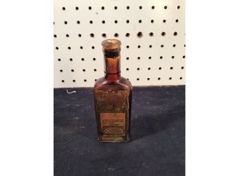 Sauers Maple Flavor Bottle - Antique Bottle, With Label