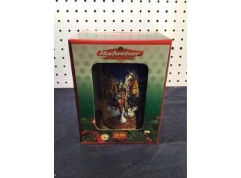 1998 Budweiser Holiday Stein In Box