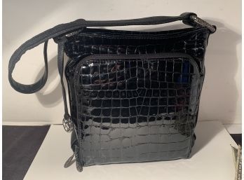 Ladies Brighton Handbag, Genuine. W/ Zip Pockets Inside And Out