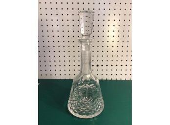 Waterford Crystal Glass DECANTER - Etch Signed Waterford On The Base, No Condition Issues, Orig. Stopper