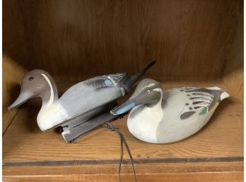 Pair Plastic Duck Decoys