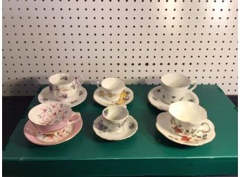 Lot Of 6 Bone China Cups With Saucers