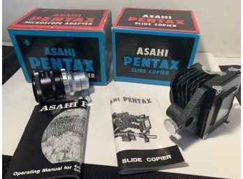 NOS New Old Stock, Asahi Pentax Microscope Adapter & Slide Copier, Never Used