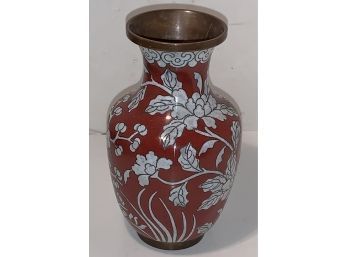 Antique Chinese Cloisonne 5 Vase, Signed 6000 China On Base