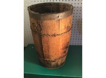 Antique Nail Keg - Wood Barrel