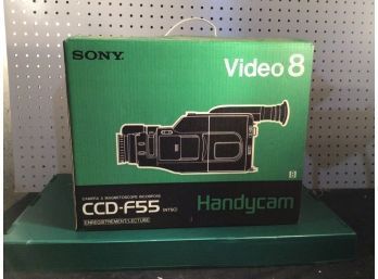 Vintage Handycam Video8 In Original Box, By Sony