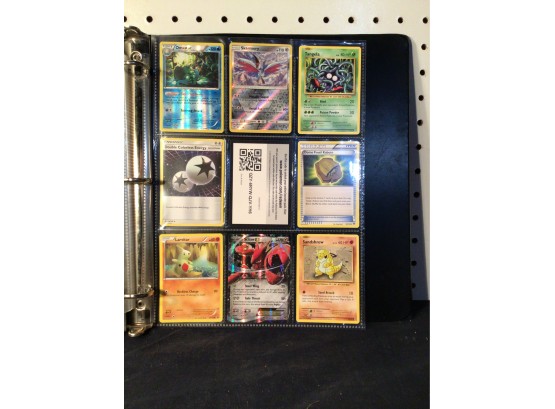Lot Of Nearly 160 Pokmon Cards And Two Large Cards. EX/GX, In Binder