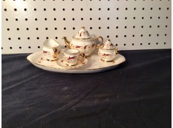 Miniatures - Small Fine China CHILD'S TEA SET, English, By Royal Crown Windsor