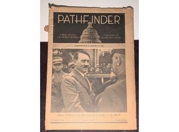 Issue Magazine Pathfinder Circa 1937 With Hitler On Cover