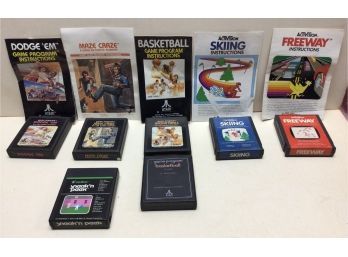 Lot Of 7 Vintage Activision Video Games, Some With Booklets