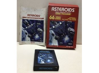 Vintage Video Game - Asteroids, In Box With Booklet