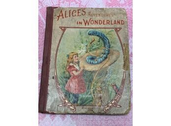Antique Children Book - Alices Adventures In Wonderland, Lewis Carroll