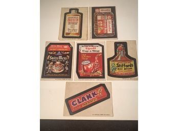 6 Wacky Packages Stickers, Early Ones