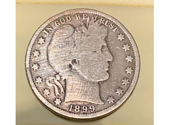 Circa 1899 - U.S. Half Dollar Coin - 90 Silver