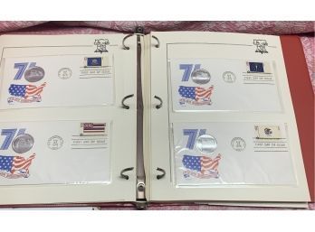 Spirit Of 76 - 50 First Day Covers - Stamps From 1976, In Album