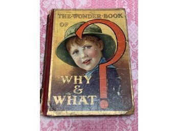 Antique Childre Book - The Wondee Book Of Why & What