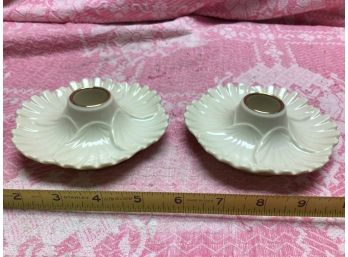 Pair Of Lenox Candlestick Holders