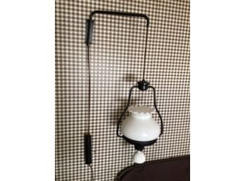 Interesting Vintage Lamp - Mounts To The Wall, And Can Swing Out Over A Table