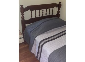 Twin Bed, Headboard, Footboard And Rails, Bedding Is Optional