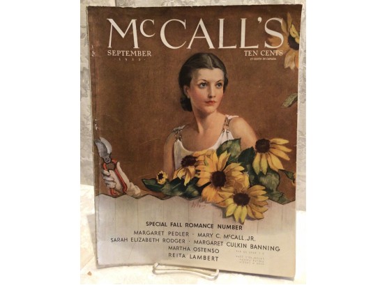 Antique Magazine - McCalls - September 1933