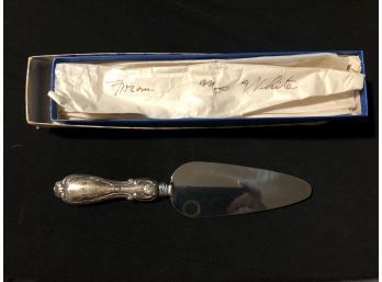 Sterling Silver Handled Vintage Stainless Server Piece From M.C. LeWitt Jewelers, New Britain, CT, SHIPPABLE
