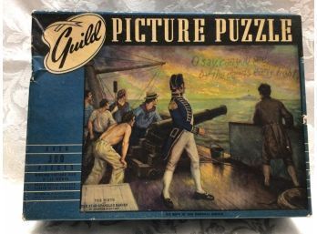 Antique Jigsaw Picture Puzzle - The Birth Of The Star Spangled Banner, COMPLETE!!
