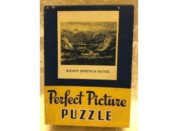 Antique Jigsaw Picture Puzzle - Banff Springs Hotel, COMPLETE!!