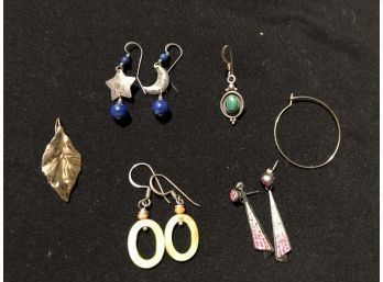 Silver Earrings, Some .925 Sterling, Others Costume - SHIPPABLE