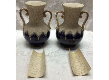 2 Antique Canadian Vases, 1800s