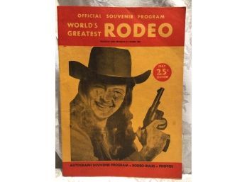 Rodeo Program - 1947